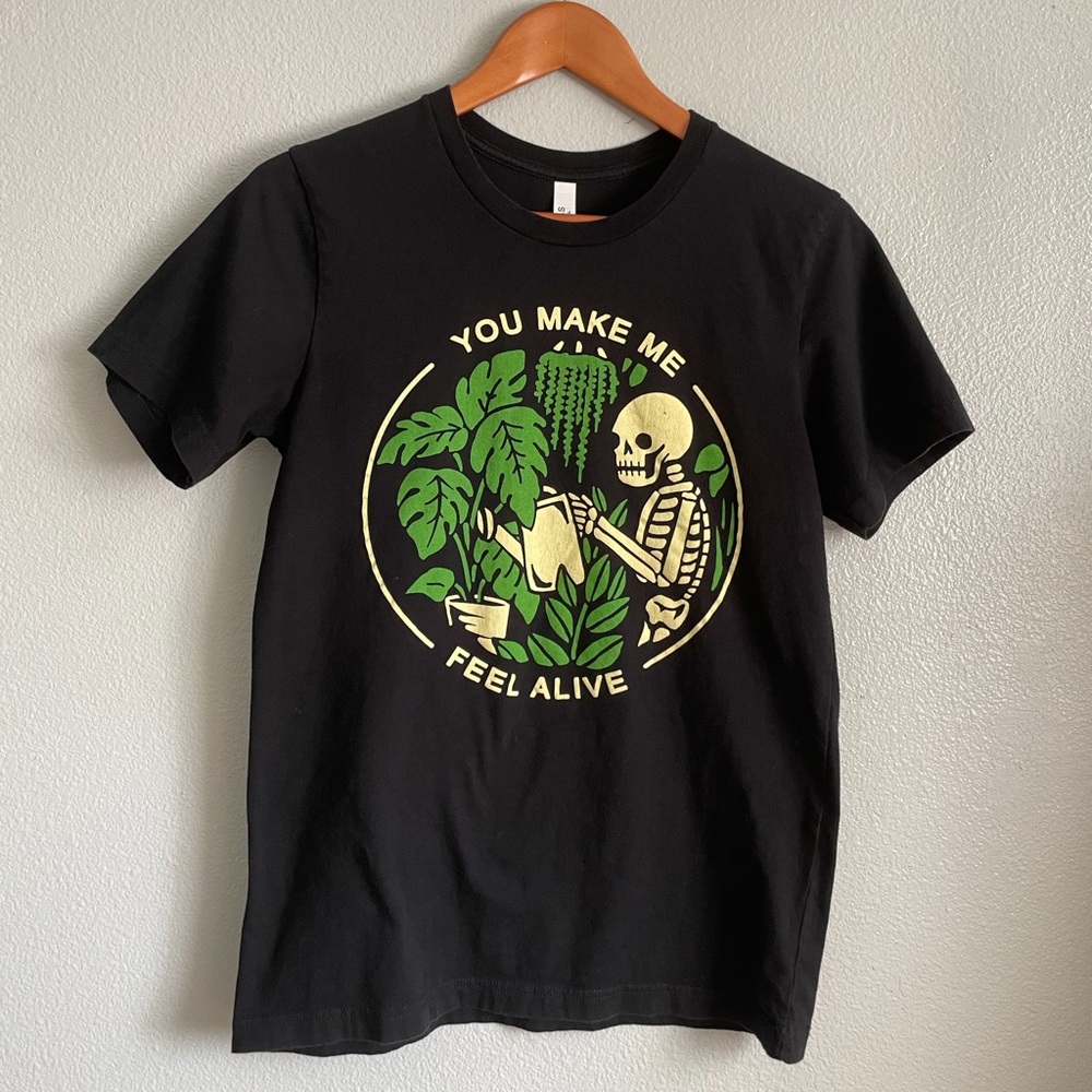 Wicked Clothes You Make Me Feel Alive Plant tshirt 💀🌿